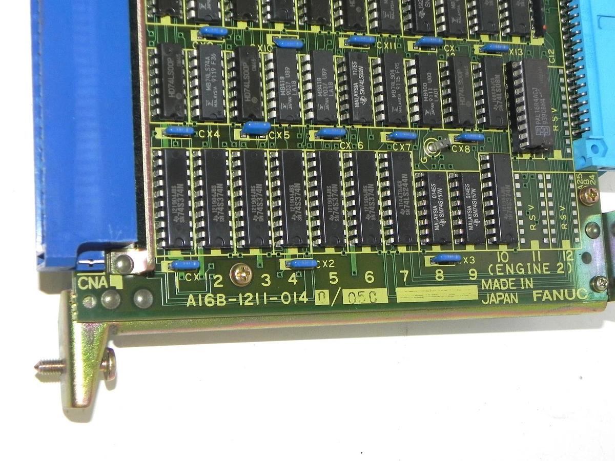 Used FANUC A16B-1211-0140/05C PC BOARD VISION ENGINE W/ A20B-1002-0430/01A BOARD