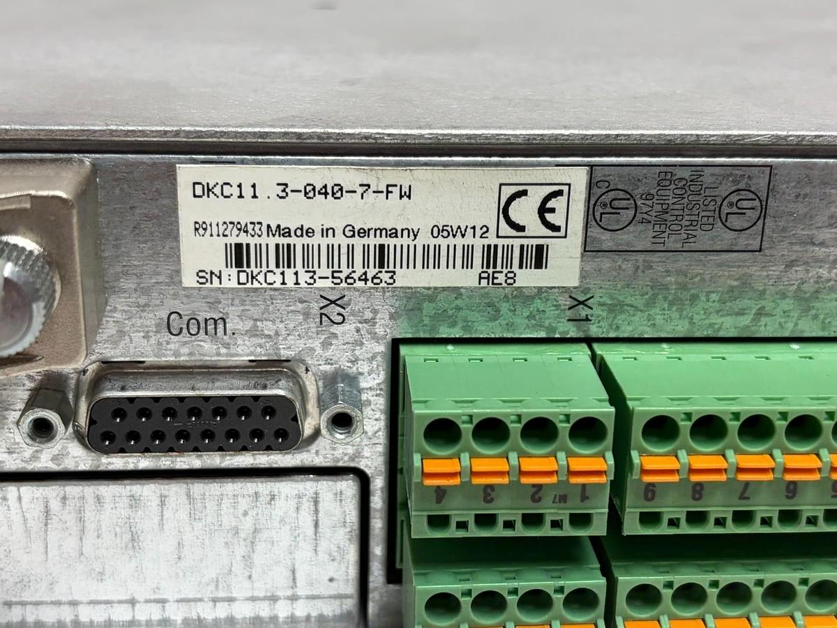 Used Bosch Rexroth Indramat DKC11.3-040-7-FW ECODRIVE Servo Controller