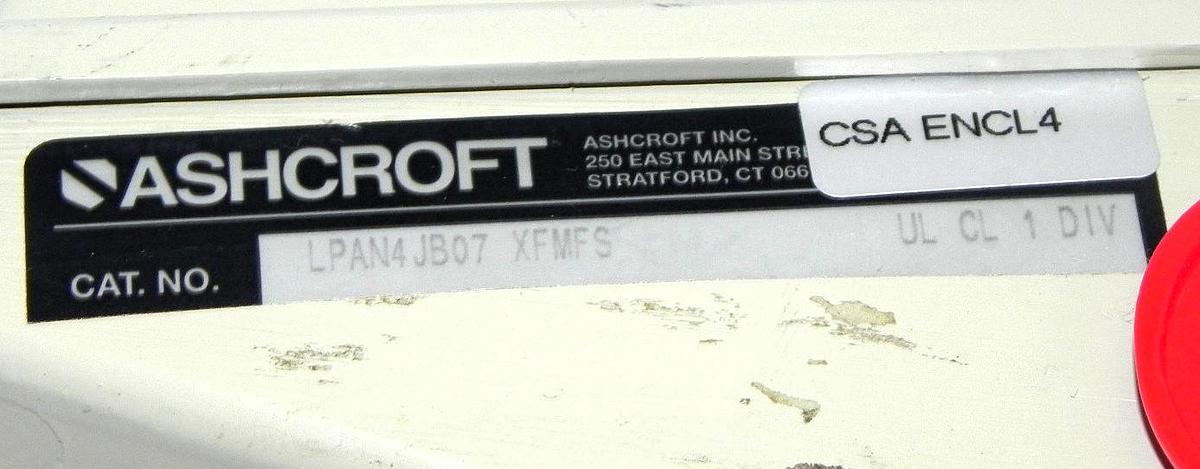 Used NEW ASHCROFT LPAN4HB07 XFMFS PRESSURE SWITCH LPAN4HB07XFMFS