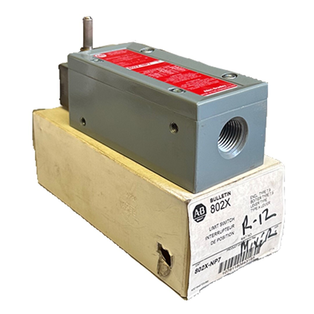 Used NEW ALLEN BRADLEY 802X-NP7 /1 WATERTIGHT LIMIT SWITCH SPRING RETURN 802XNP7