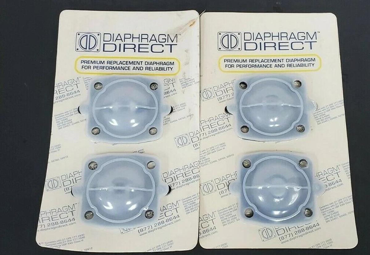 Used LOT OF 4 NEW DIAPHRAGM DIRECT P/N: DD10-ITFM SIZE: 1'' / DN 25 MAT: TFM/EPDM