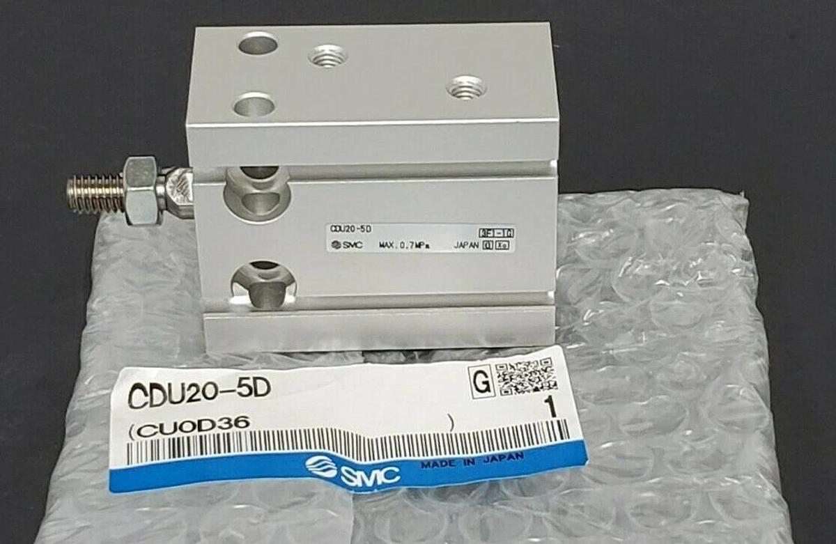 Used NEW SMC CDU20-5D PNEUMATIC CYLINDER 0.7MPA, CDU205D