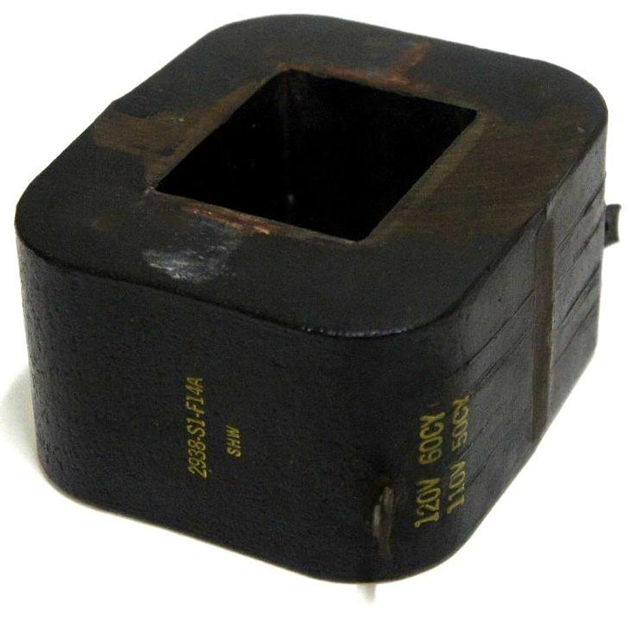Used SQUARE D 2938-S1-F14A COIL SHW 110-120V 50/60CY 2938S1F14A