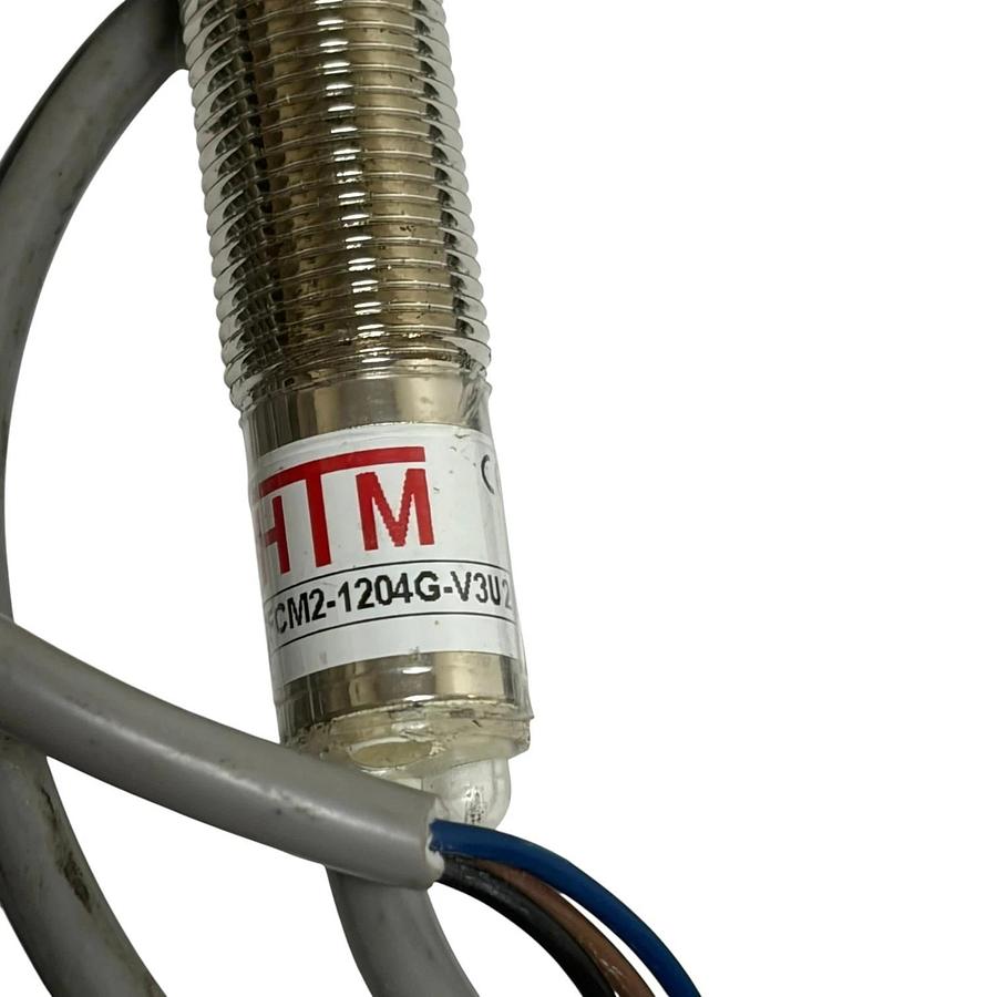 Used HTM Sensors FCM2-1204G-V3U2 Inductive Analog Proximity Sensor M12