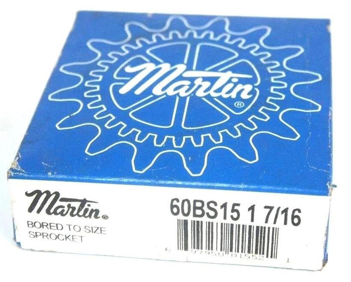 Used FACTORY SEALED MARTIN 60BS15-1-7/16 ROLLER SPROCKET 1-7/16" BORE 60BS151716
