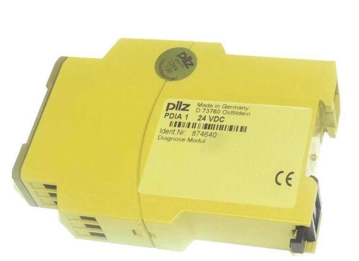 Used NIB PILZ PDIA 1 SAFETY RELAY IDENT. NR: 874640, 24VDC, PDIA 1 24VDC, PDIA124VDC