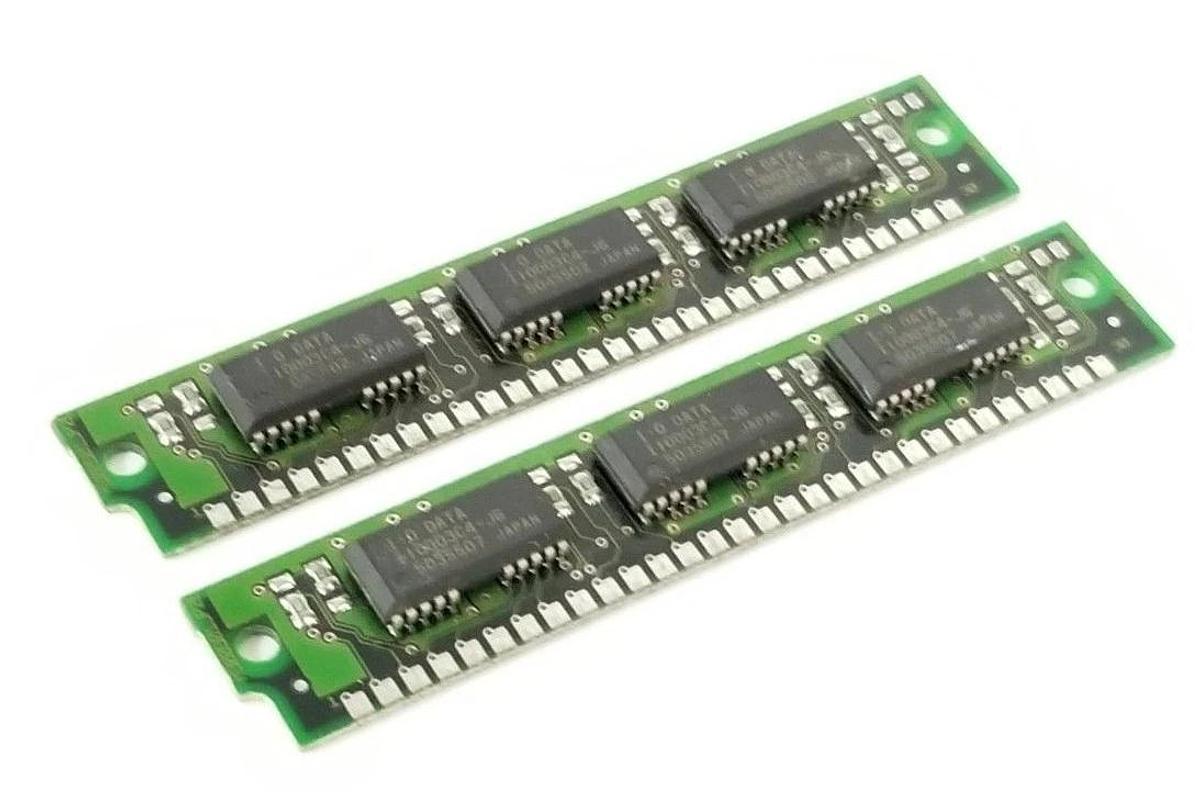 Used LOT OF 2 GENERIC M300901JP2B MEMORY MODULES 30-PIN D4X609