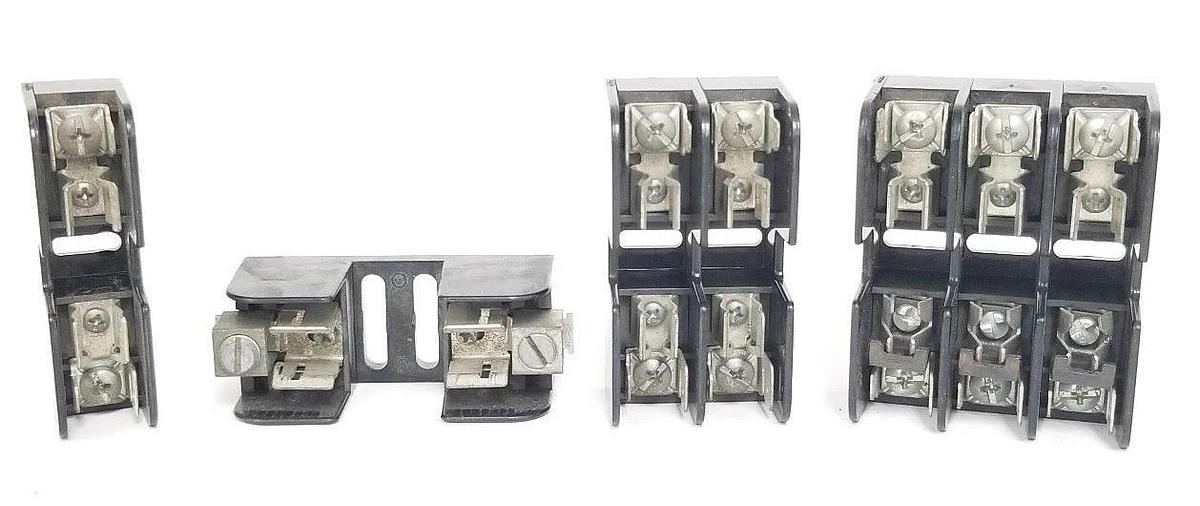 Used LOT OF 4 ASSORTED GOULD SHAWMUT FUSE HOLDERS 30323, 20306, 30322, 30323R