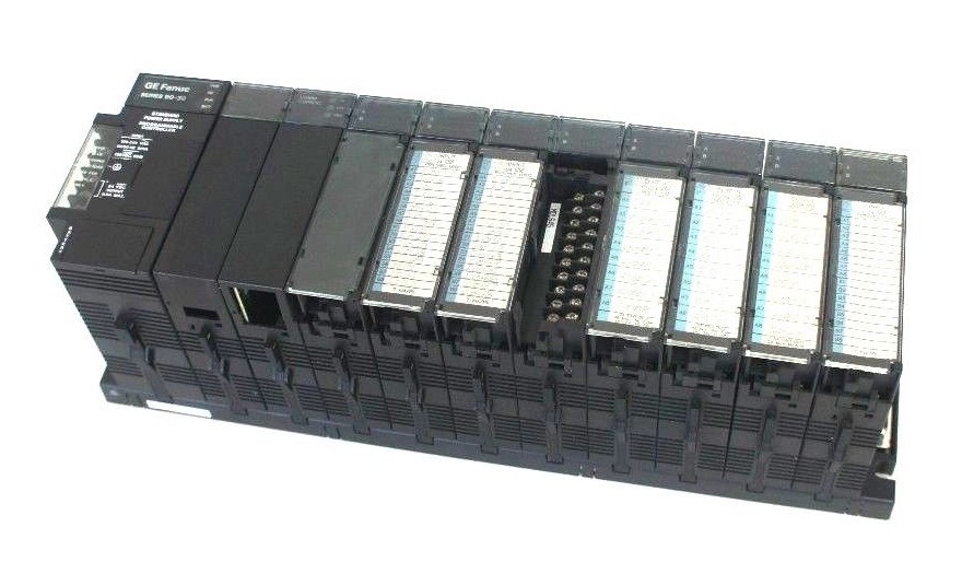 Used GE FANUC IC693CHS391H 10 SLOT RACK W/ IC693PWR321R IC693ACC310A IC693CMM311J