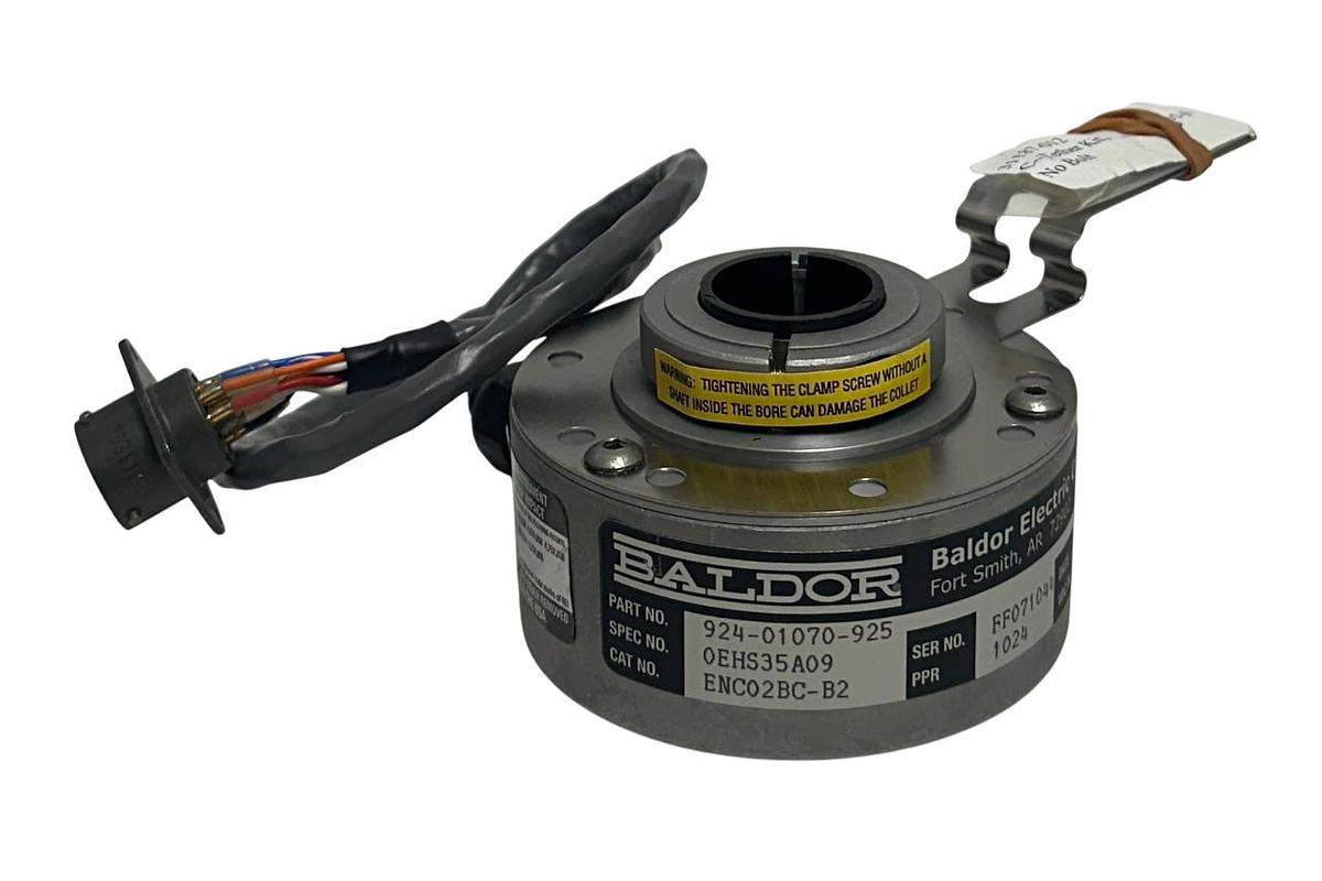 Used BALDOR 924-01070-925 / ENC02BC-B2 / 0EHS35A09 ENCODER 5-15VDC 1024PPR NSNP