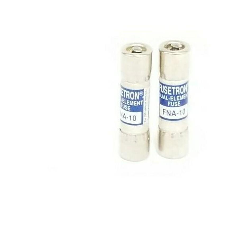 LOT OF 2 NEW FUSETRON FNA-10 DUAL-ELEMENT FUSES IR 10kA 125VAC FNA10