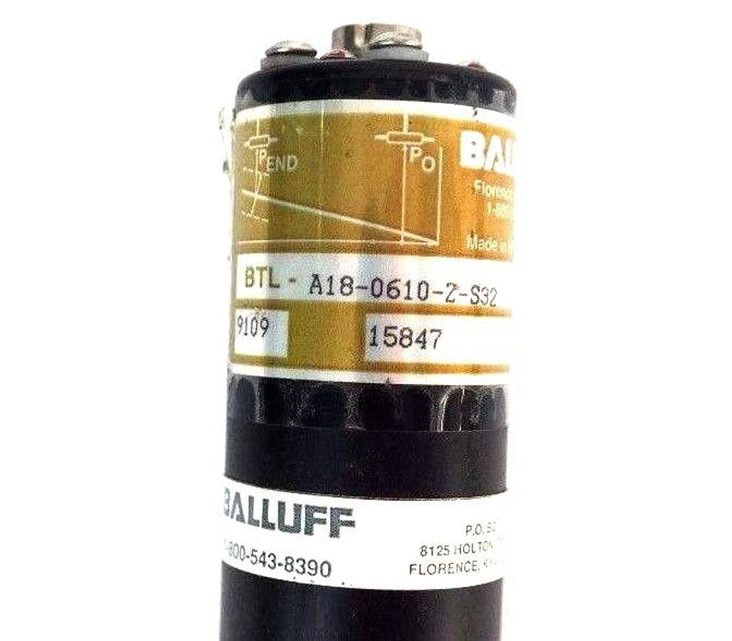 Used BALLUFF BTL-A18-0610-Z-S32 MICROPULSE TRANSDUCER 33-1/2" TOTAL LENGTH