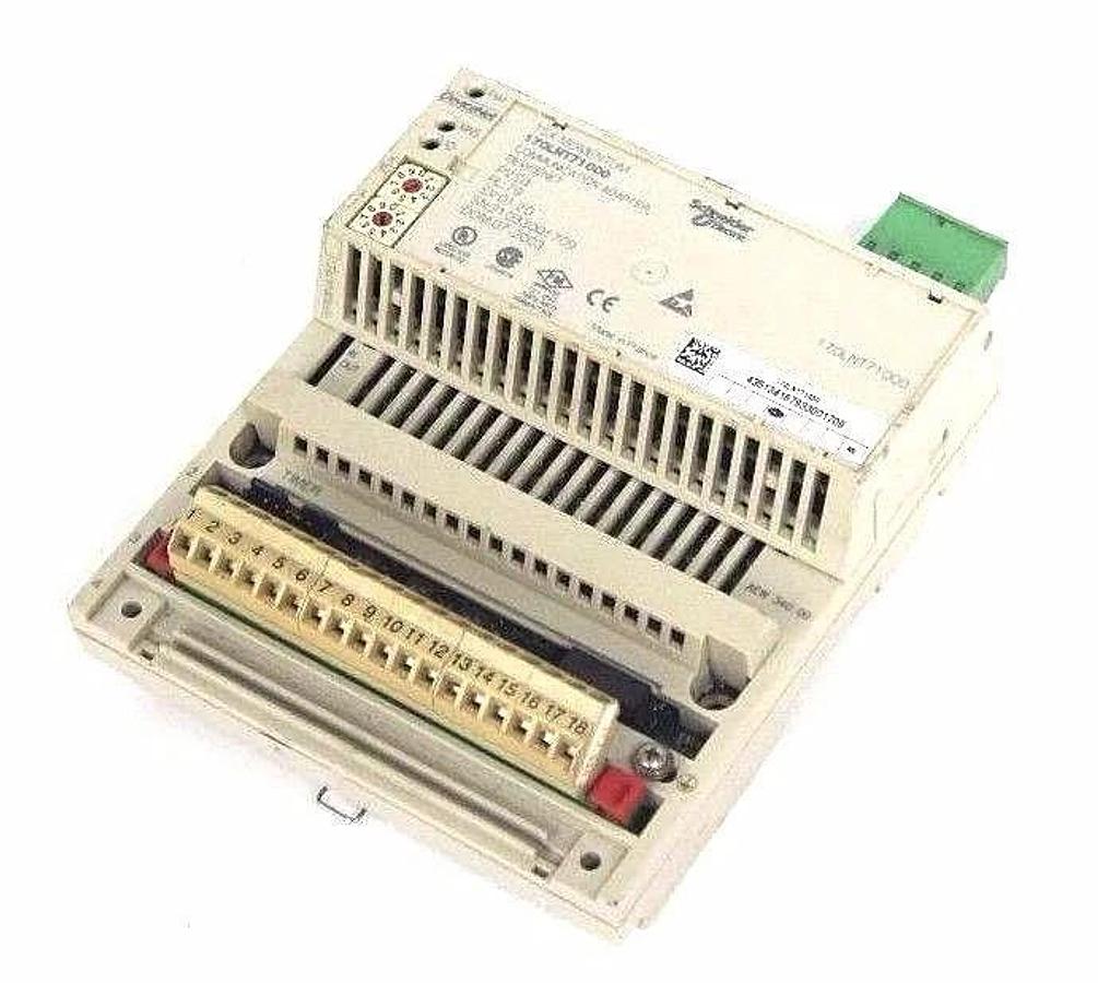 Used SCHNEIDER ELECTRIC 170AEW34000 I/O BASE W/ 170LNT71000 COMMUNICATION ADAPTER