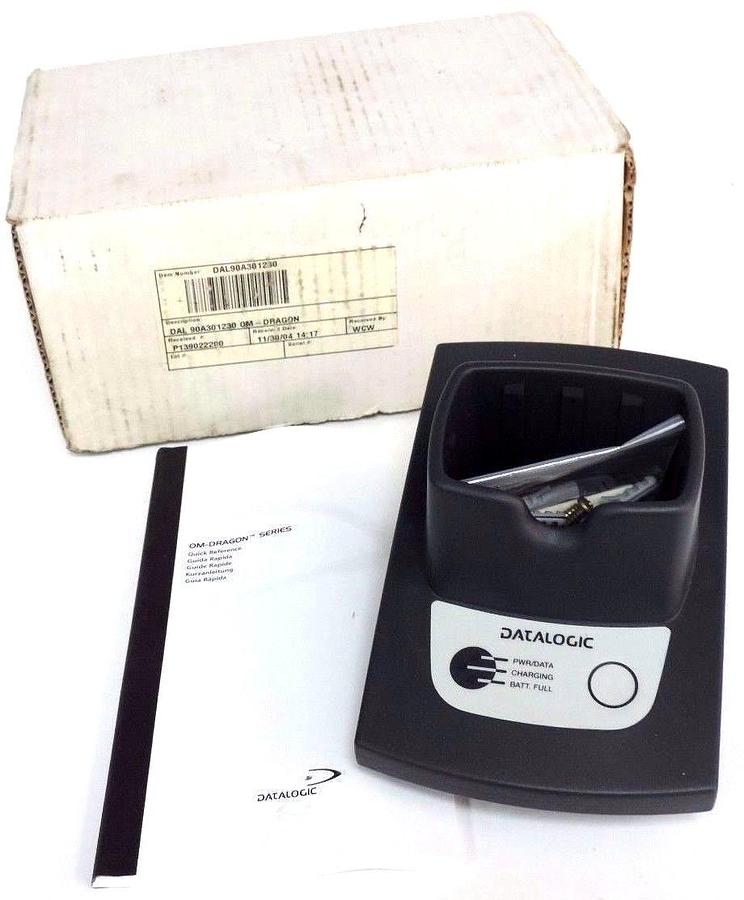 NIB DATALOGIC DAL 90A301230 OM-DRAGON FR BASE/CHARGER 910MHZ