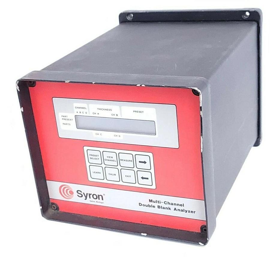 Used SYRON DBA020 DOUBLE BLANK ANALYZER 120VAC S/N:003
