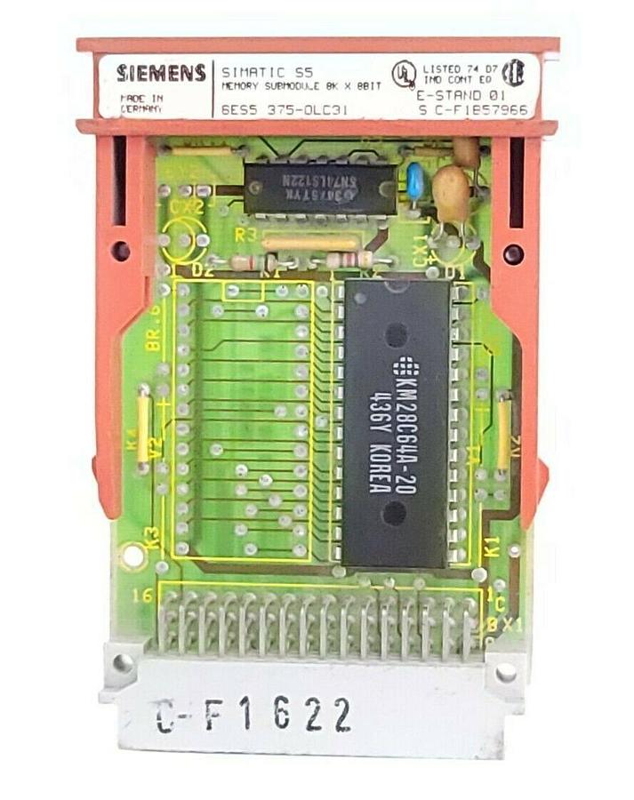 Used SIEMENS 6ES5-375-0LC31 MEMORY SUBMODULE S5 375 8K X 8BIT 6ES53750LC31