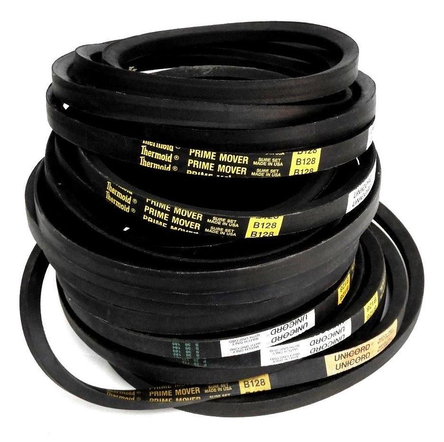 Used LOT OF 6 NEW THERMOID PRIME MOVER B128 UNICORD BELTS