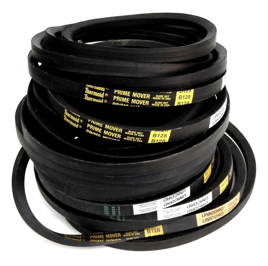 Used LOT OF 6 NEW THERMOID PRIME MOVER B128 UNICORD BELTS