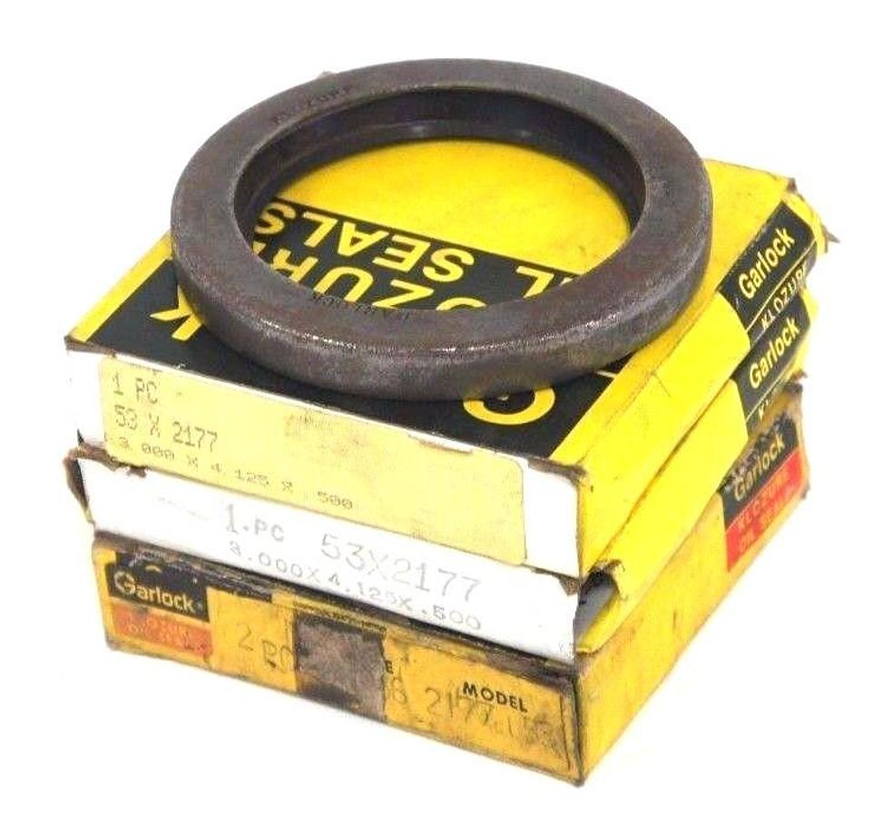 Used LOT OF 3 NIB GARLOCK KLOZURE 21086-2177 OIL SEALS 3.00" X 4.125" X 0.500"