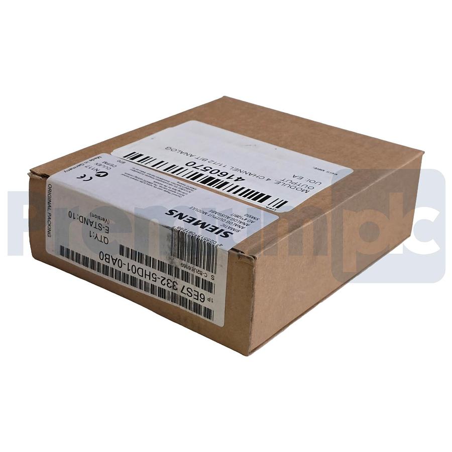Used Siemens 6ES7332-5HD01-0AB0 SIMATIC S7-300 Analog Output SM 332 4 AO 12-Bit NSFS