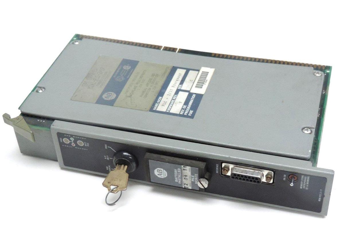 Used ALLEN BRADLEY 1772-LW SER. C MINI PLC 2/17 PROCESSOR F/W REV. F, 1772LW