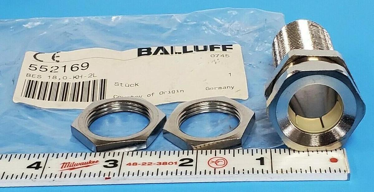 Used LOT OF 3 NEW BALLUFF 552169 CLAMPS BES 18,0-KH-2L