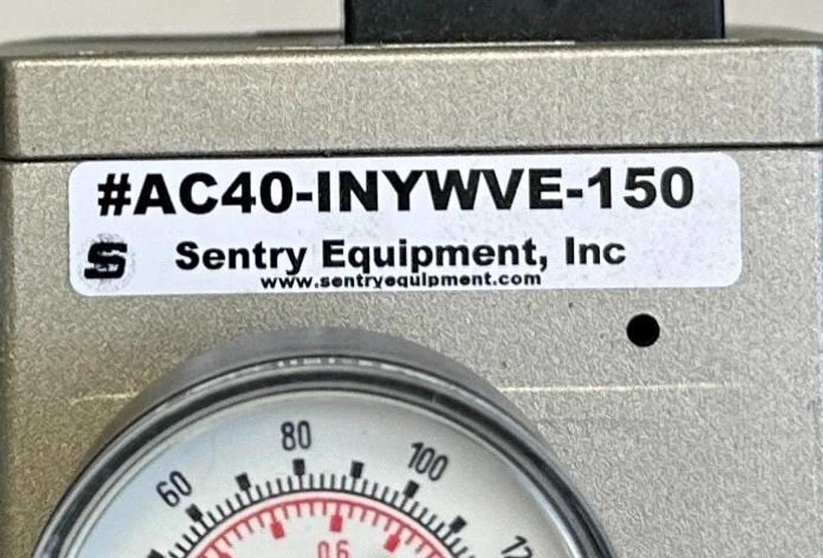 SENTRY SMC AC40-INYWVE-150 / AC40INYWVE150 PNEUMATIC ASSEMBLY FILTER/REG NSNP