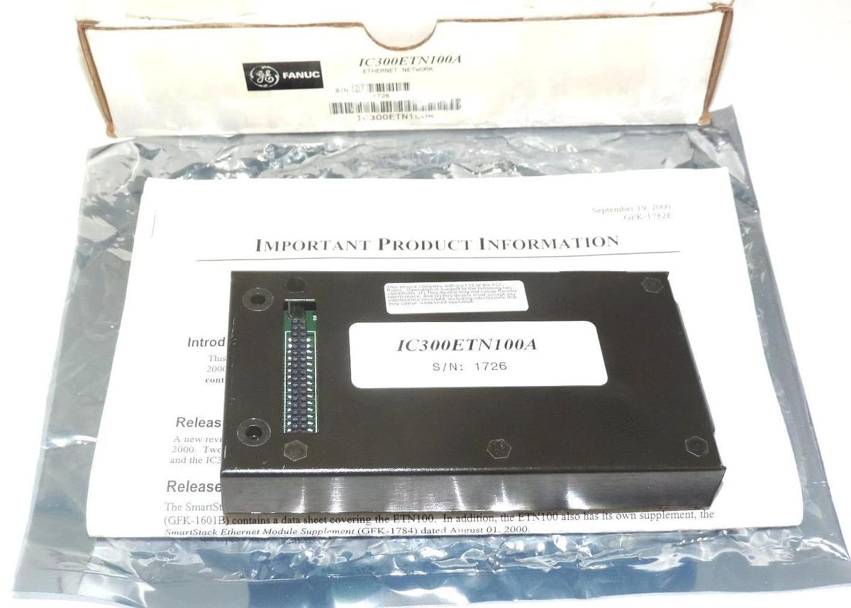 NEW GE FANUC IC300ETN100A ETHERNET MODULE IC300ETN100