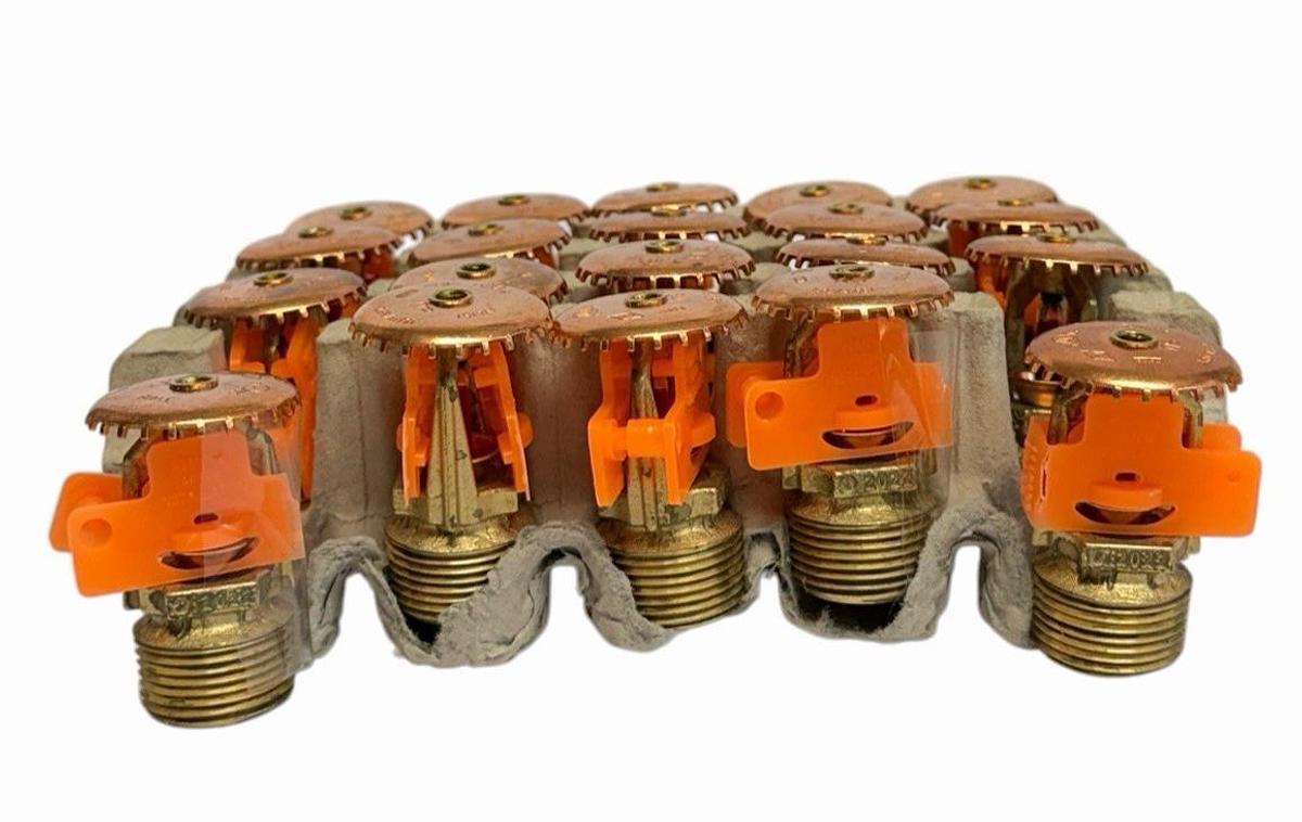 Used (20) TYCO TY4151 Upright Sprinklers | SR | 8.0K | Brass | 155F | 57-590-1-155
