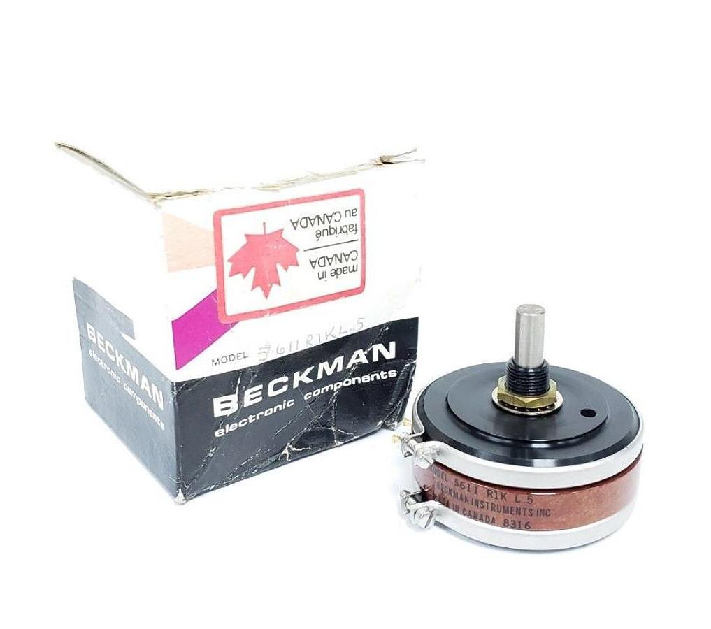 NIB BECKMAN 5611 R1K L.5 SINGLE-TURN POTENTIOMETER, 1000 OHM, 5611R1KL.5