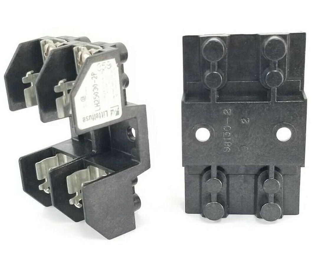 Used LOT OF 2 LITTELFUSE LH25030-2P FUSE HOLDERS LH250302P