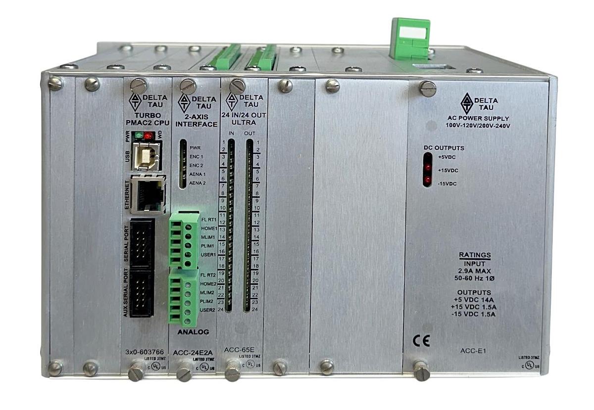 Used DELTA TAU COMPLETE UMAC UNIT 3x0-603766 PMAC2 CPU ENet 5-4269-00-0610-00100 USNP