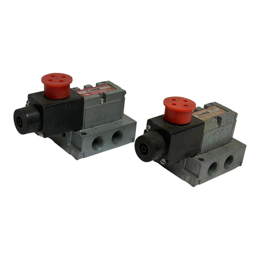 Used Numatics 031SA4 Solenoid Air Valve 226-470B 24VDC 6W Base Mounted Lot of 2