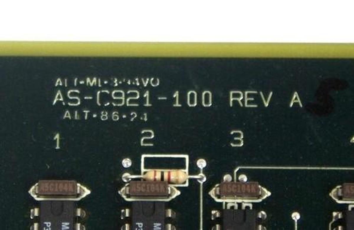 Used AEG AS-C921-100 INTERFACE MODULE COMM. PROCESSOR REV A ASC921100