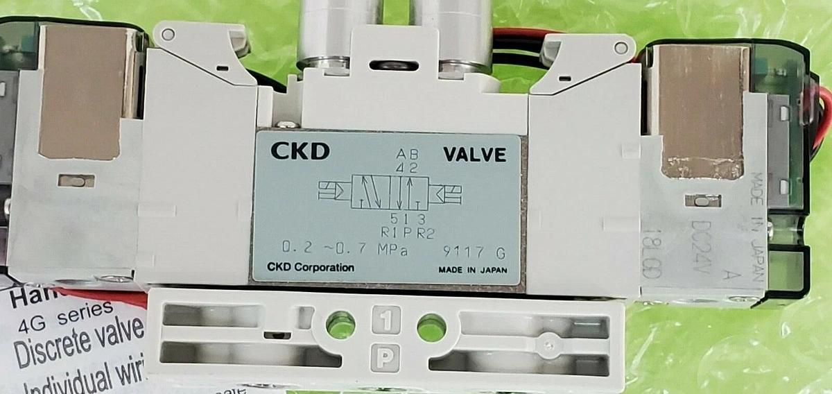 Used NIB CKD 4GA120R-C6-A-3 VALVE DC24V 4GA120RC6A3