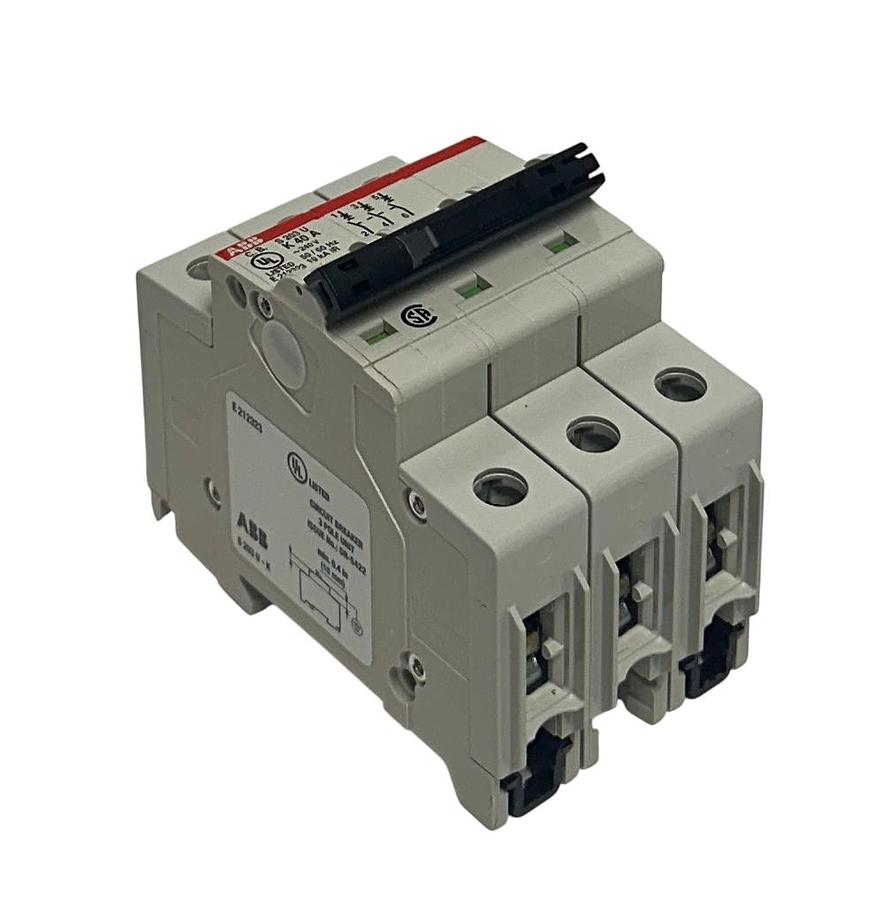 Used ABB S203U-K40A / S203UK40A MINI CIRCUIT BREAKER 240V 50/60Hz 40A 10kA NSNP