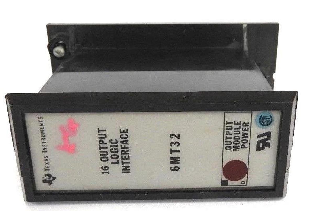 Used LOT OF 2 TEXAS INSTRUMENTS 6MT32 16-OUTPUT LOGIC INTERFACE MODULE POWER