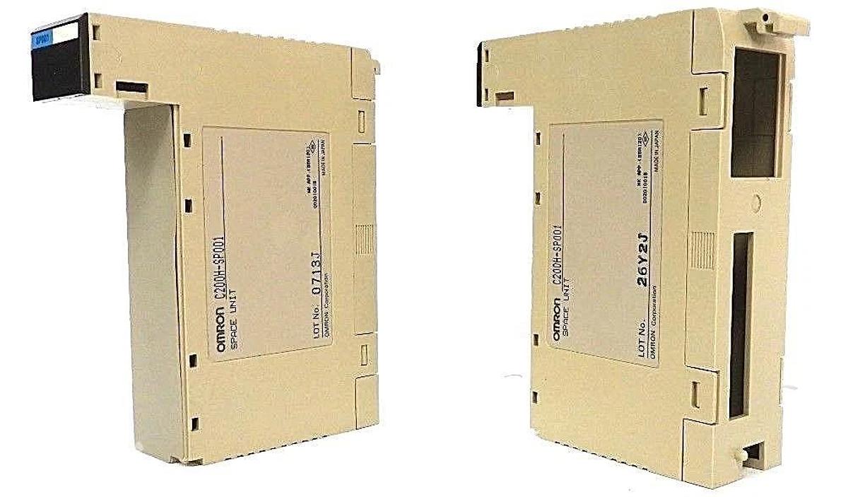 Used LOT OF 2 OMRON C200H-SP001 SPACE UNITS C200HSP001