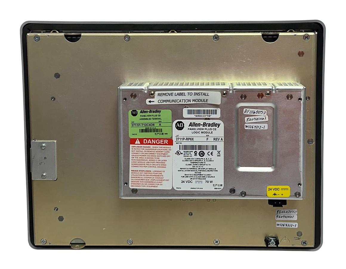 Used ALLEN BRADLEY 2711P-T12C4D6 /A PanelView Plus 1250 TERMINAL TOUCH ENet REMAN *