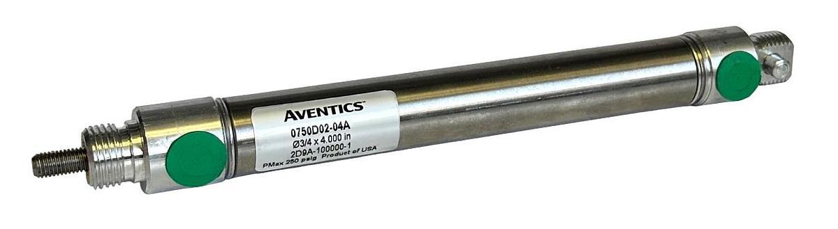 Used NEW AVENTICS 0750D02-04A / 0750D0204A PNEUMATIC CYLINDER 3/4 x 4'' 2D9A-100000-1