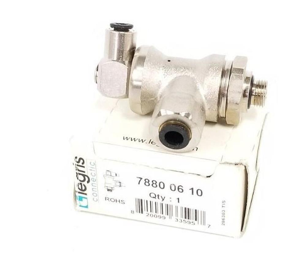Used NIB LEGRIS CONNECTIC 7880-06-10 LOCKOUT VALVE 6MM 1/8'' MALE 78800610