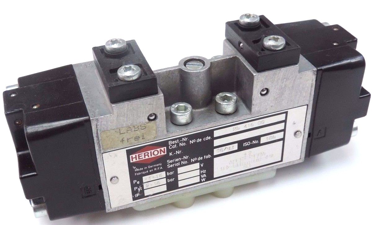 Used HERION 25-416-00 SOLENOID VALVE 2541600