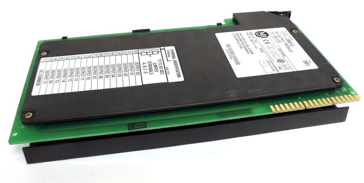 Used ALLEN BRADLEY 1771-OBD/C REV. D01 DC OUTPUT MODULE 10-60 VDC 1771OBD REV. E01