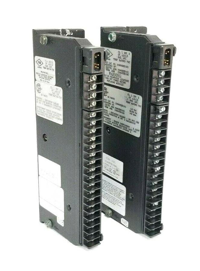Used LOT OF 2 GE FANUC IC660TSD100E TERM. ASM. GENIUS MODULES 8-I/O 2A IC660TSD100