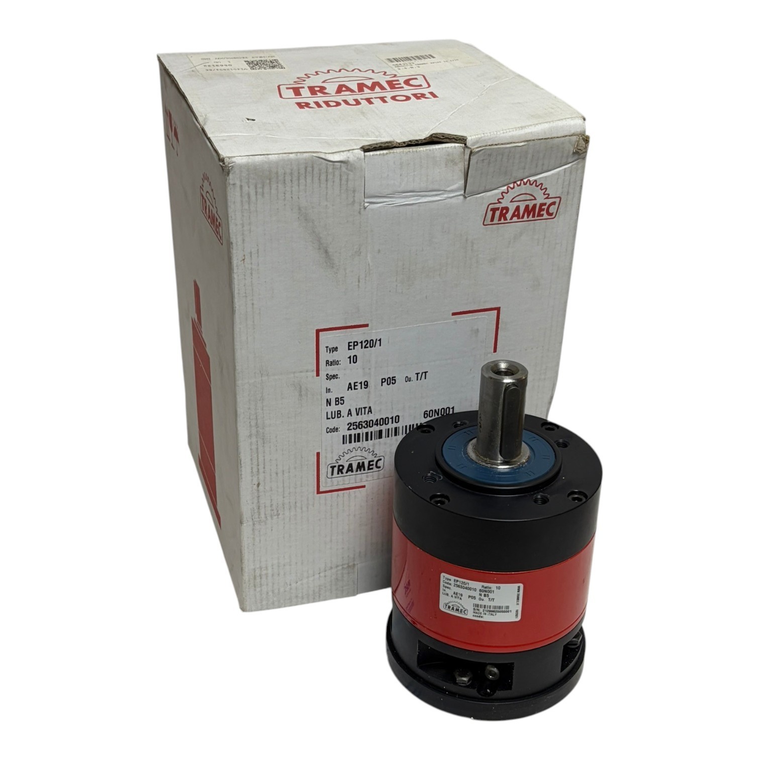 Used Tramec EP120/1 Planetary Gearbox Reducer 10 Ratio 2563040010 New In Box