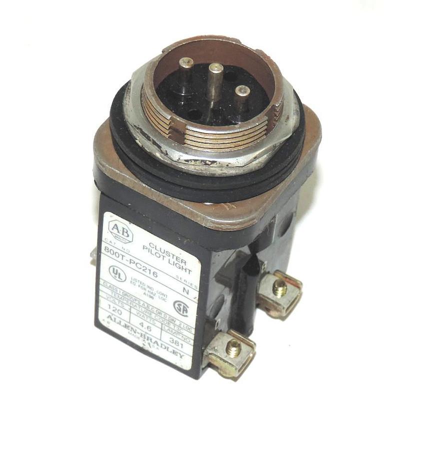 Used ALLEN BRADLEY 800T-PC216 SER. N PILOT LIGHT CLUSTER