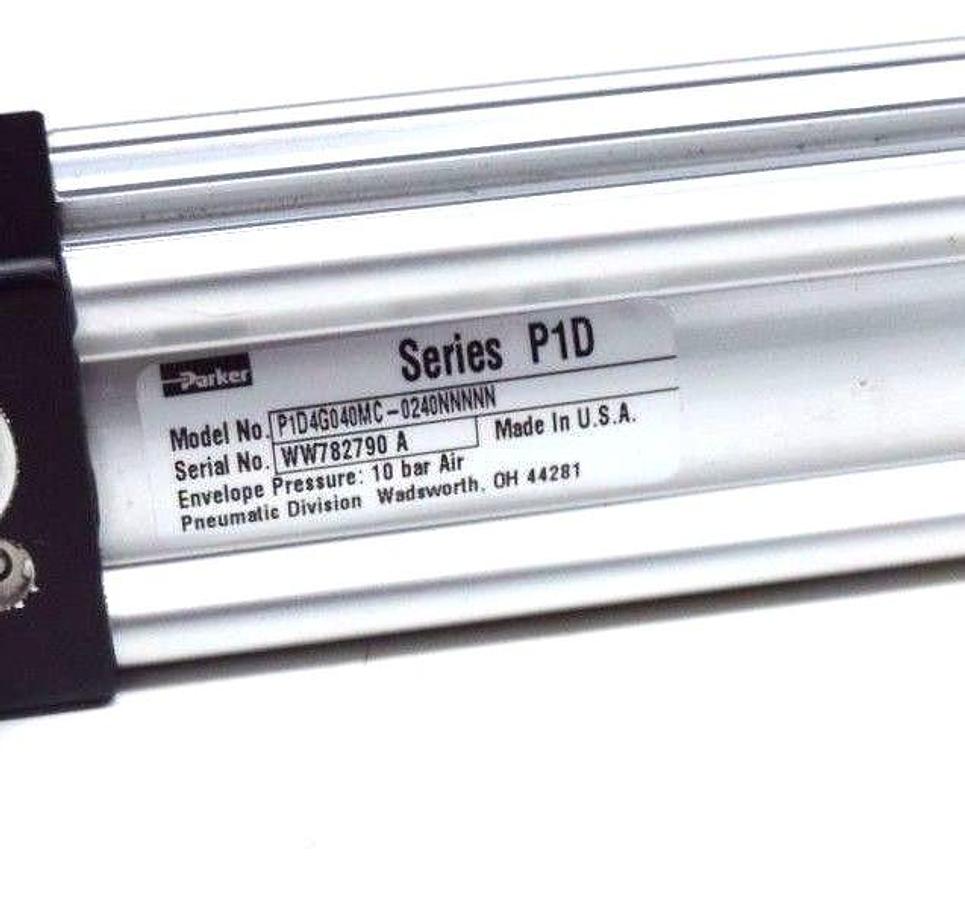 Used NEW PARKER SERIES P1D CYLINDER P1D4G040MC-0240NNNNN, 10 BAR AIR