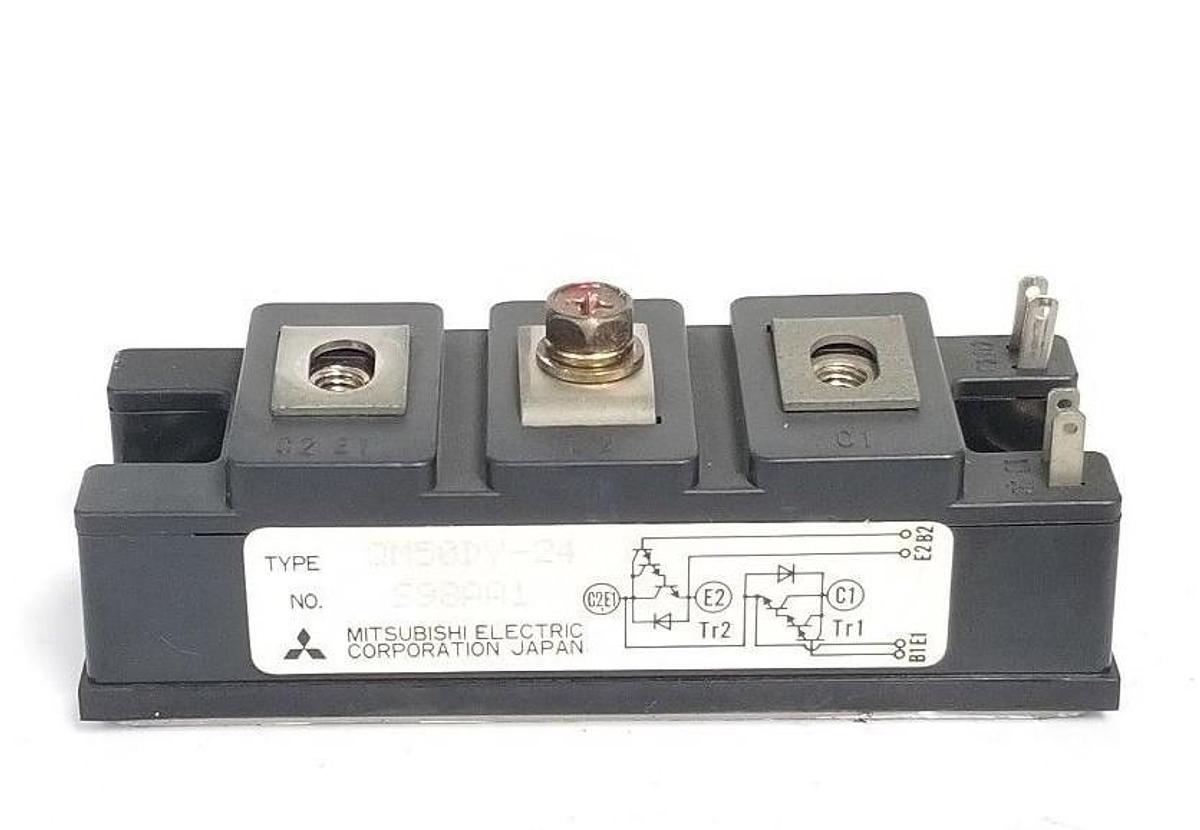 Used MITSUBISHI QM50DY-24 TRANSISTOR MODULE 50A 1200V, QM50DY24