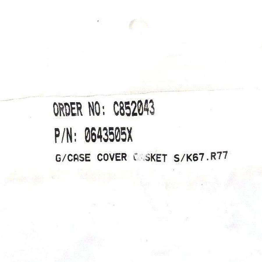 Used NEW GENERIC 0643505X G/ CASE GASKET COVER S/K67.R77
