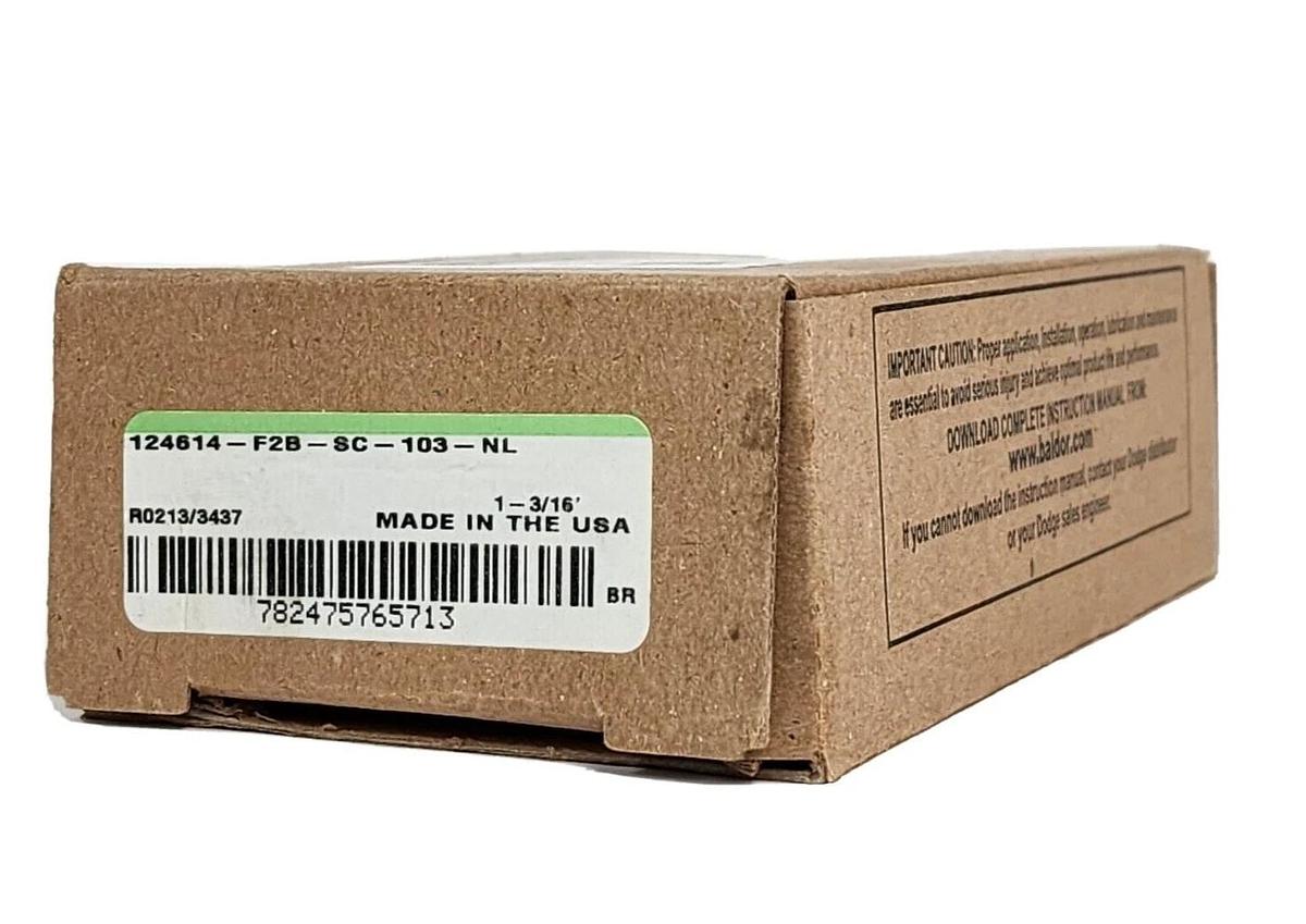 Used NIB DODGE 124614-F2B-SC-103-NL 2-BOLT FLANGE BLOCK BEARING 1-3/16''